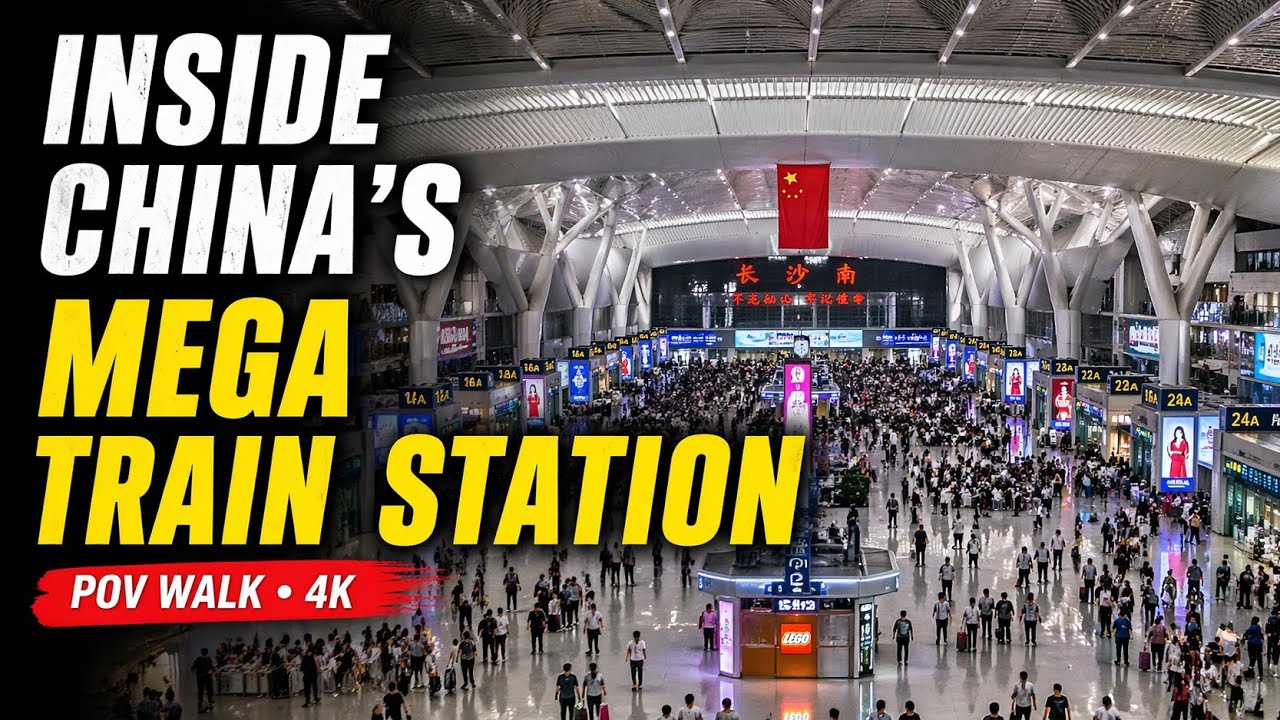 4K Immersive Experience of Changsha South High Speed Railway Station, China | 沉浸式体验中国长沙南高铁站