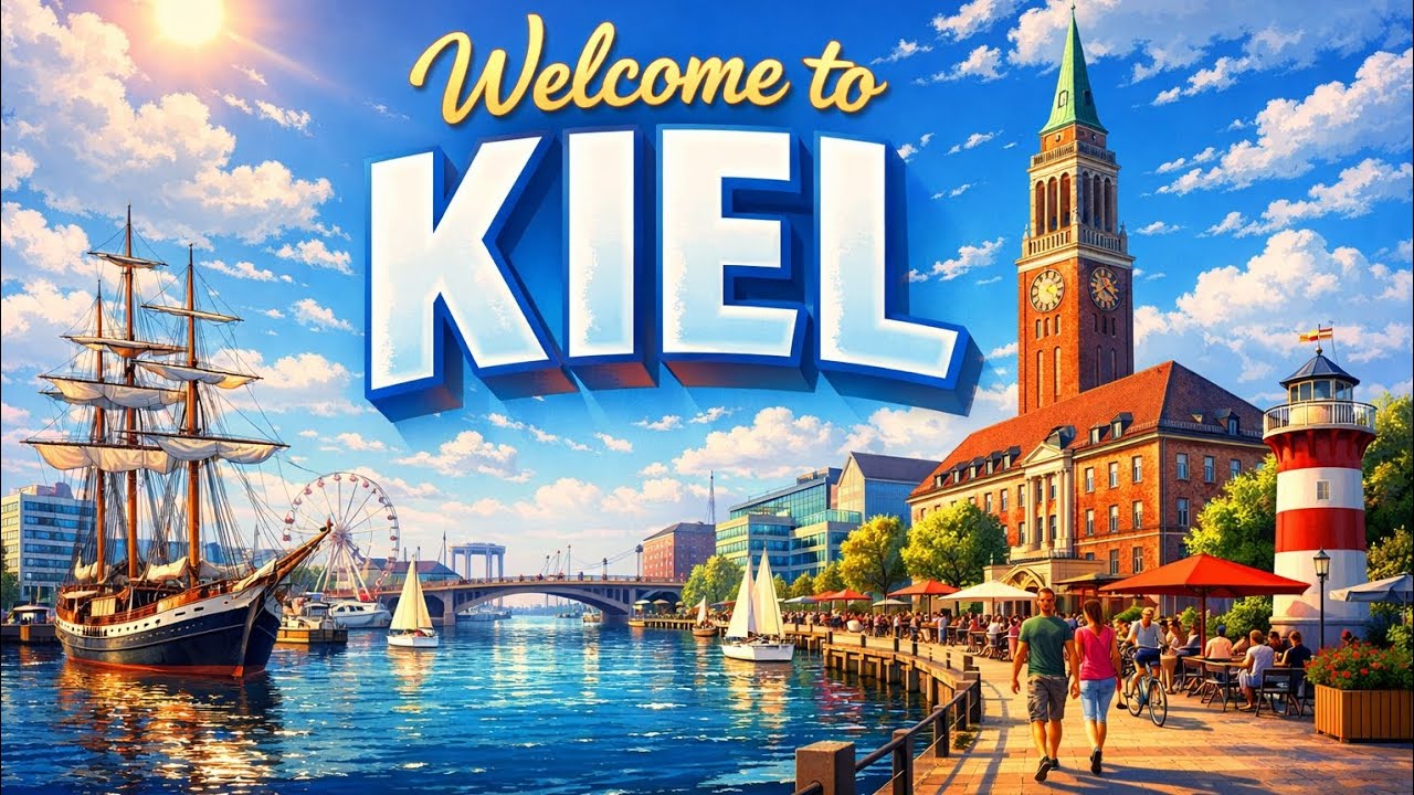 8.03.2026 год, Стоял выходной в городе Kiel, прогулялся по городу.