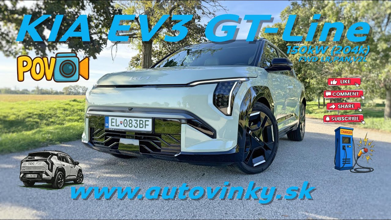 POV Drive ǀ KIA EV3 GT-Line (2025) - Kompaktné EV SUV | Compact Electric SUV Test