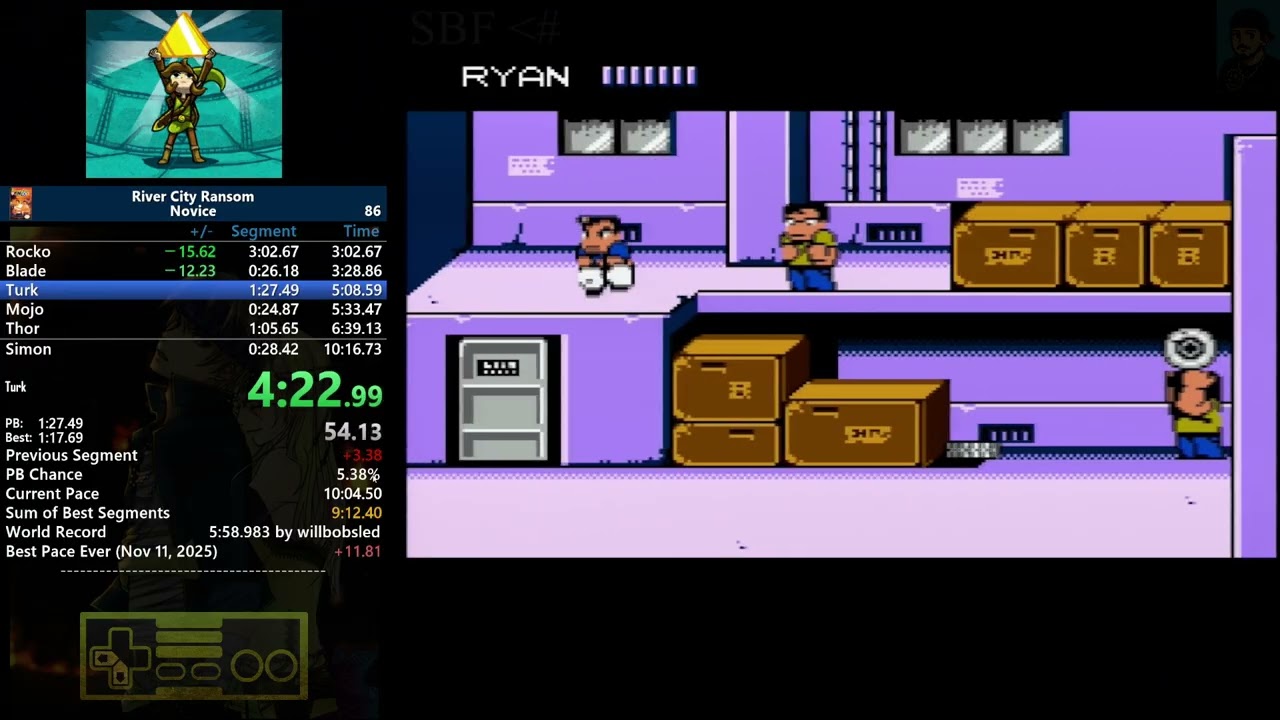 River City Ransom (NES) - Novice - 9:37
