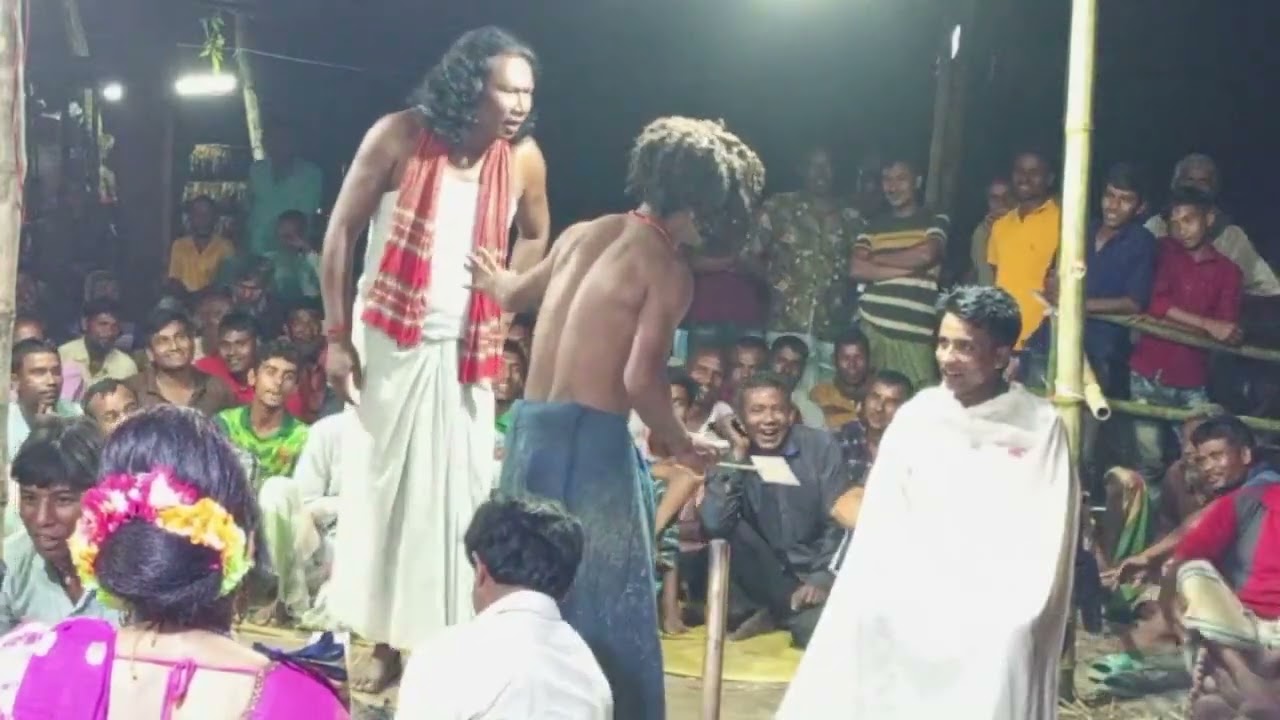 শ্যামল এর অসাধারণ নাপিত এর অভিনয়।আদি ভোলানাথ সম্প্রদায়।বিসহরি গান,,Ma monosa gan borovita.