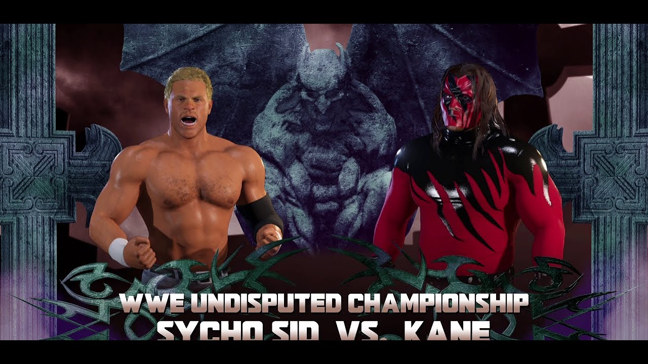 Sycho Sid vs Kane Undisputed Title Match Halloween Havoc 2023 WWE2k PPV