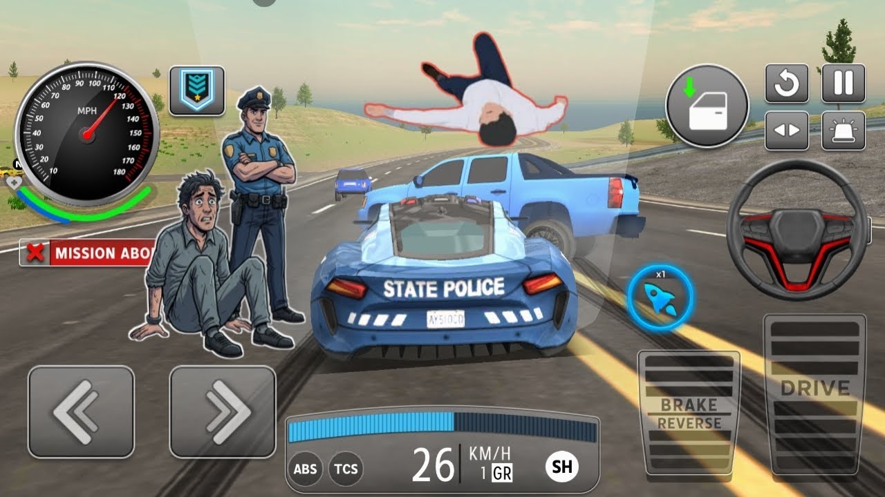 Real Cop Cars Driving Simulator | Android Gameplay Police Car Chase Simulator 2026 | Extreme Driving
