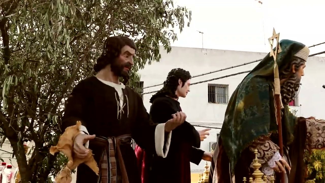 (HD) salida procesional 2022 de la asociación juvenil la Aceptación de san José obrero en Jerez