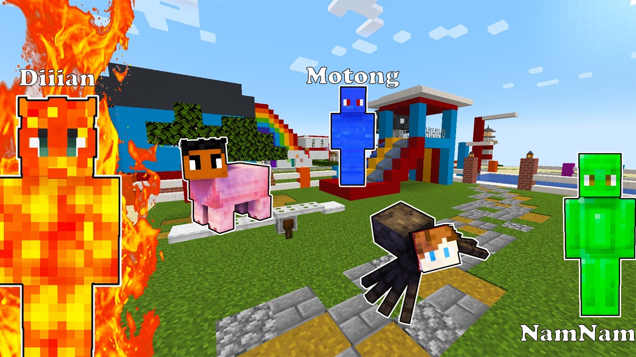 Hide and Seek as Mobs in Minecraft!