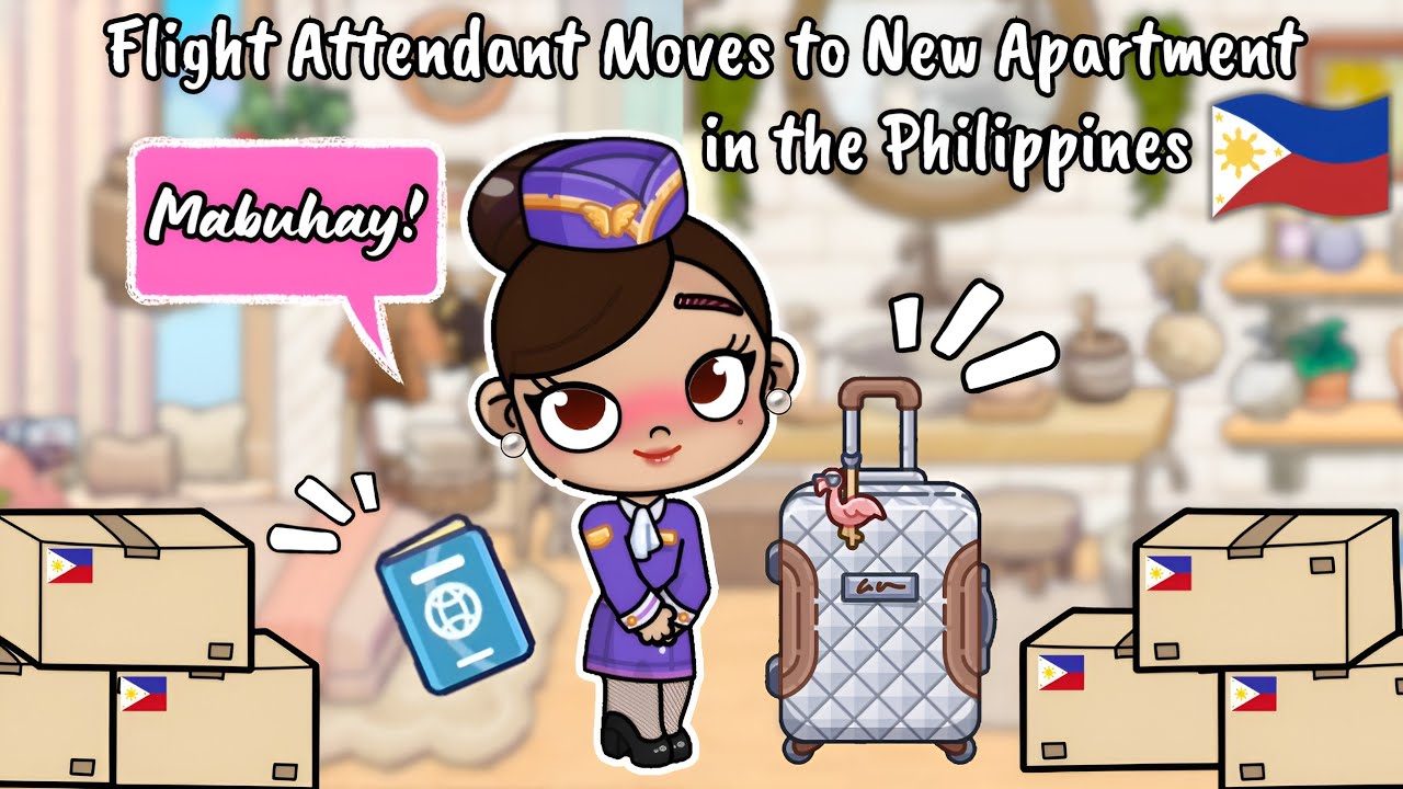 Flight Attendant Moves to New Appartment in the Philippines ✈️🇵🇭 | Avatar World Roleplay | Pazu
