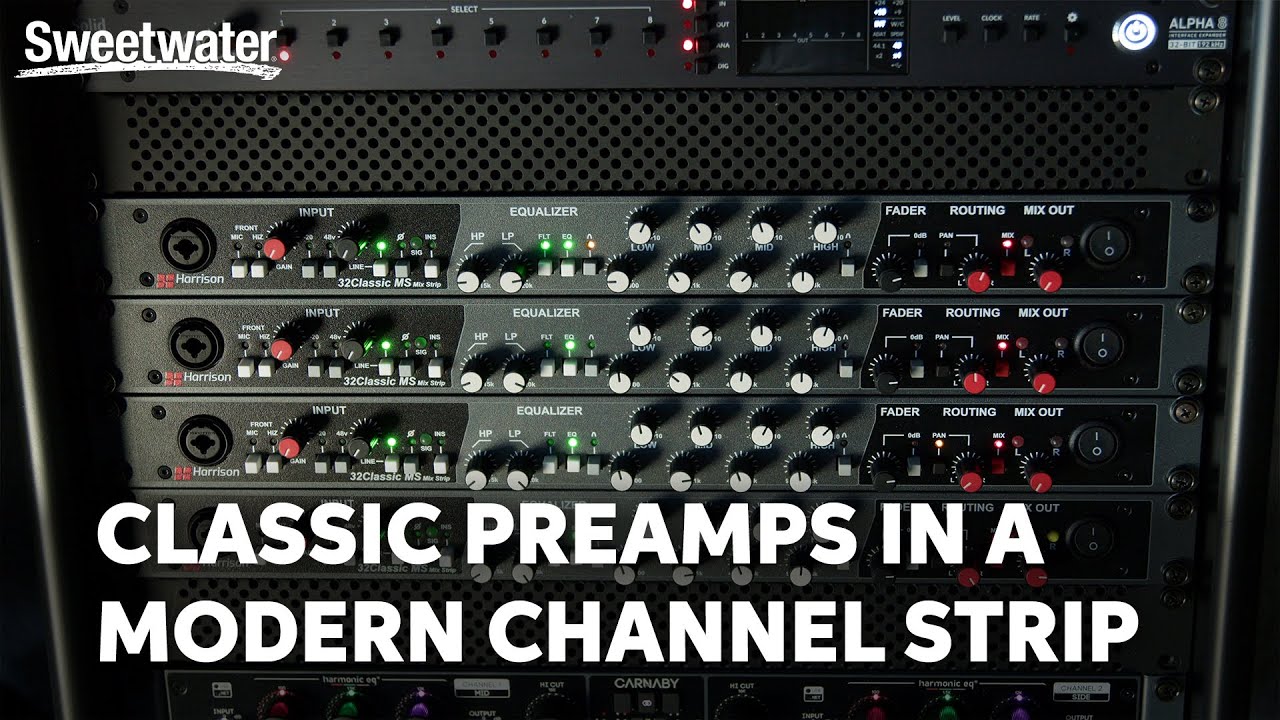 Демонстрация работы канальной полосы Harrison Audio 32Classic MS