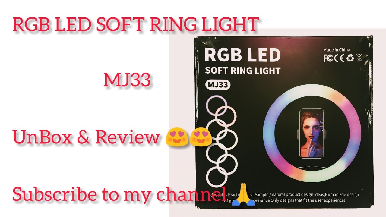 RGB LED SOFT RING LIGHT 12