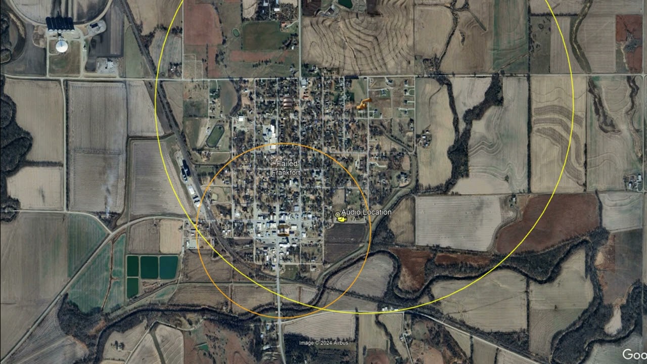 Frankfort, Kansas Eerie 9/12 Port Tornado Siren Ambiance | 3/6/24