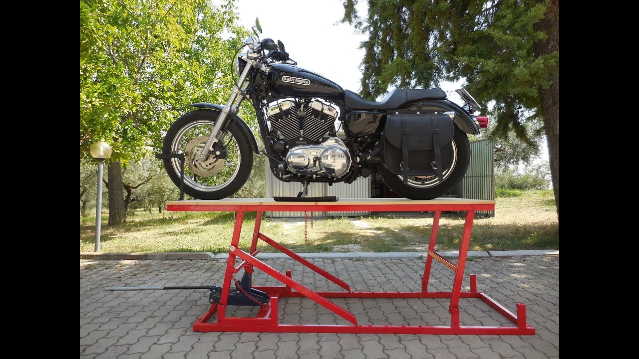 ponte alzamoto fai da te (homemade motorcycle lift table)