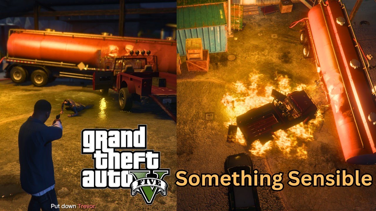 GTA 5 | Something Sensible | Final Mission Ending A : Kill Trevor | PS5 Walkthrough Gameplay
