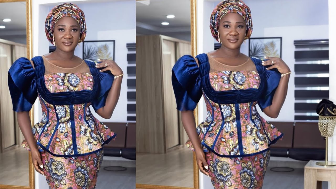 How to cut a six pieces bustier blouse with a yoke.
