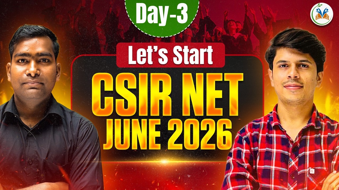 CSIR NET June 2026 Preparation | CSIR NET Chemical Science | CSIR NET CHEMISTRY | DAY 3