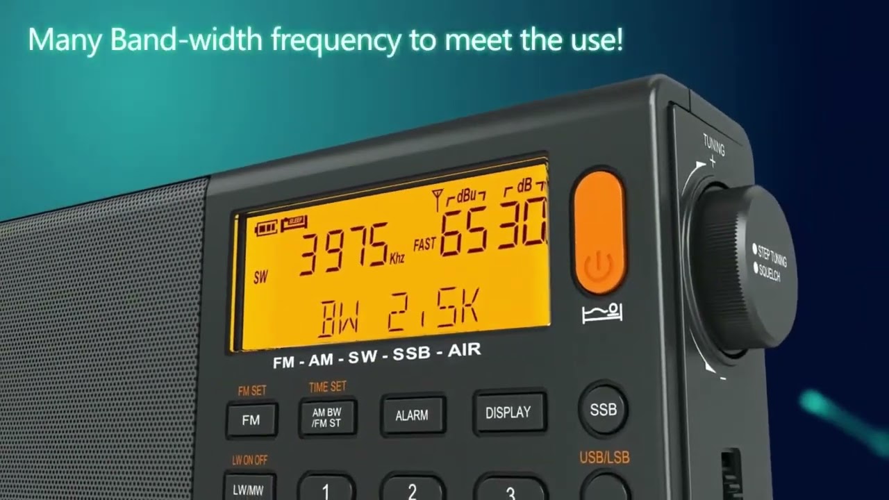 Receptor de Radio SIHUADON/XHDATA D-808 AM FM SW MW AIR SSB