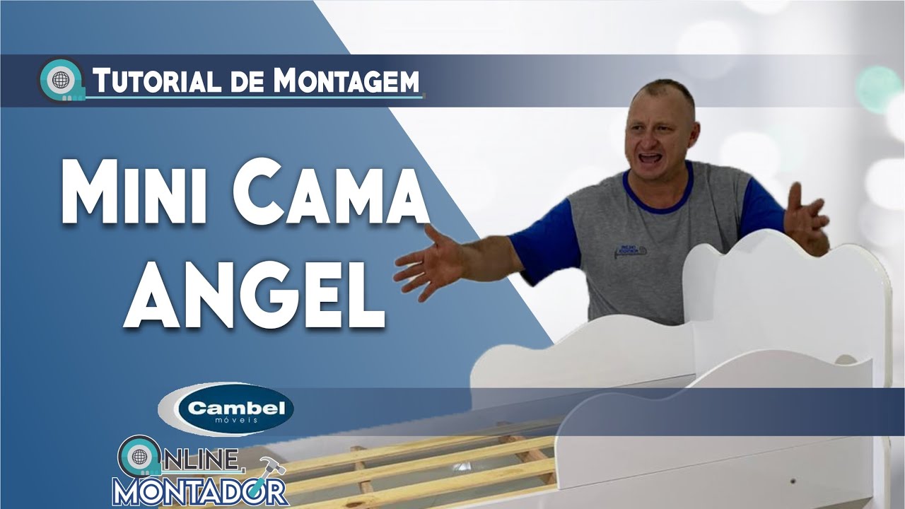 Como montar mini cama | Mini Cama Infantil Angel Cambel Móveis