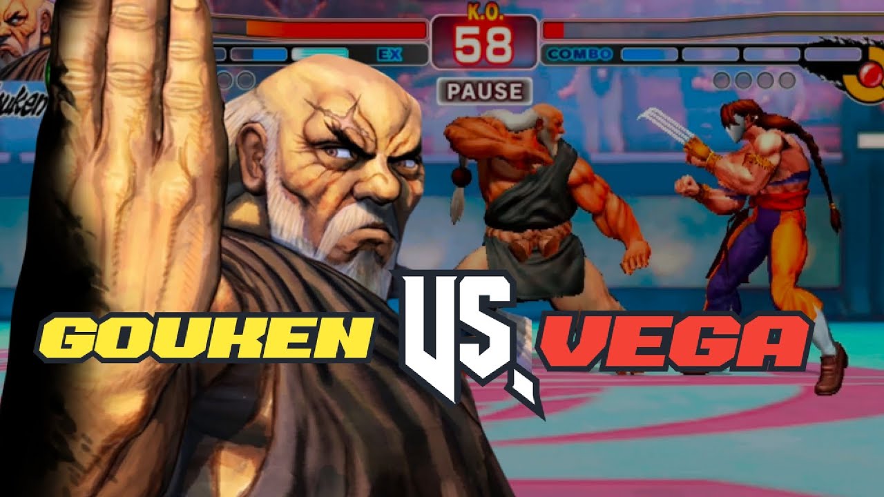 Street Fighter Arcade Match: Gouken Takes On Vega (Claw)