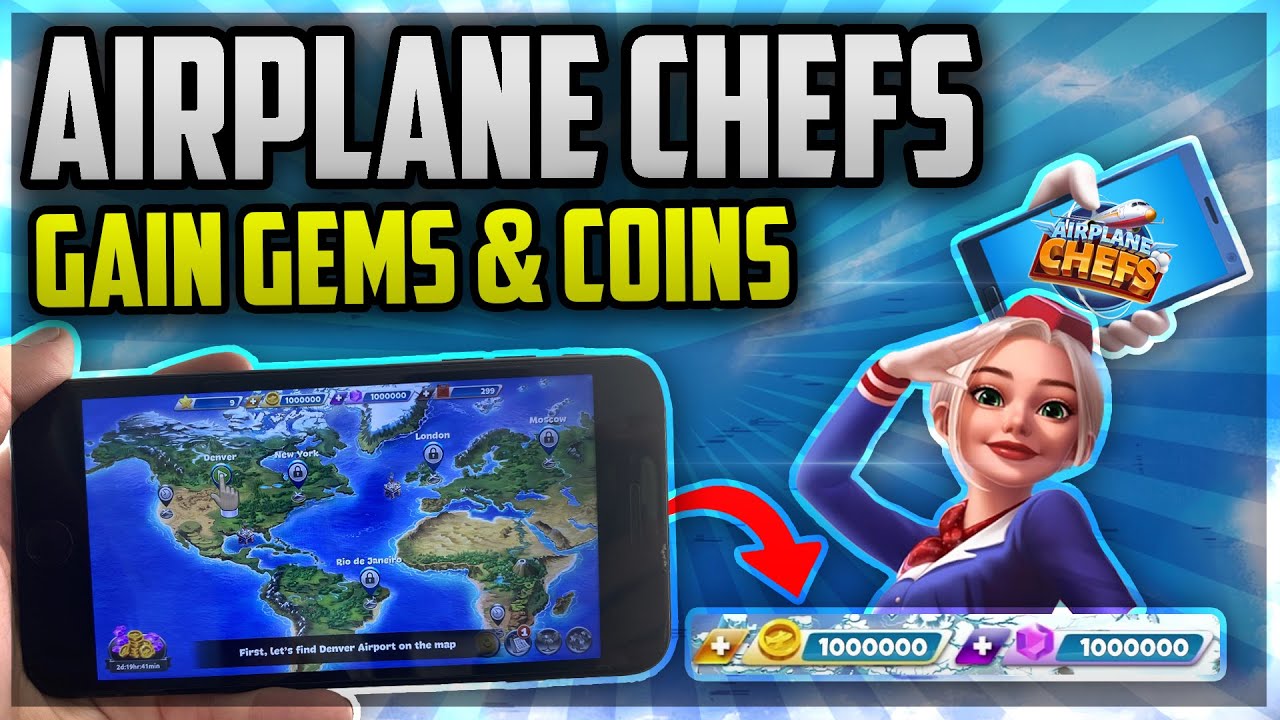 Airplane Chefs Hack (MOD APK) - Get Unlimited Free Gems & Coins in Airplane Chefs iOS and Android