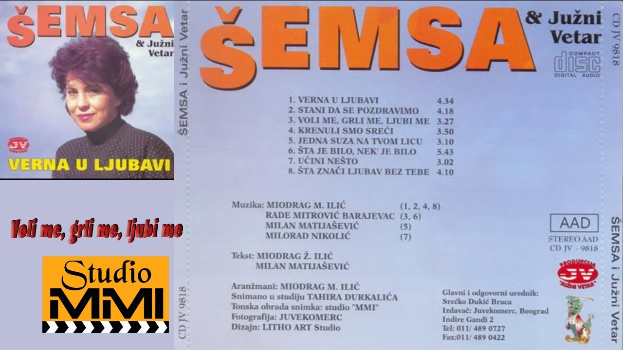 Semsa Suljakovic i Juzni Vetar - Voli me, grli me, ljubi me (Audio 1982)