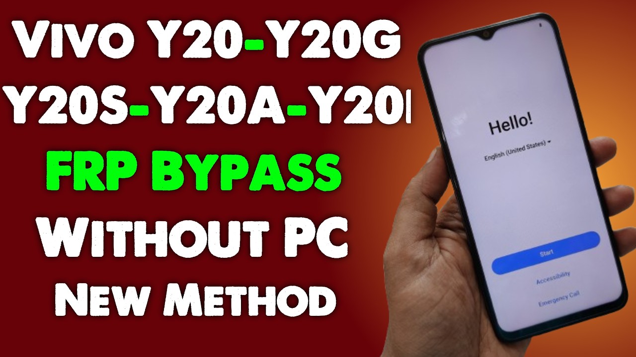 Vivo Y20G/Y20A/Y20S/Y20I/Y20 Frp Bypass/Reset Google Account Lock Android 11 | Without PC