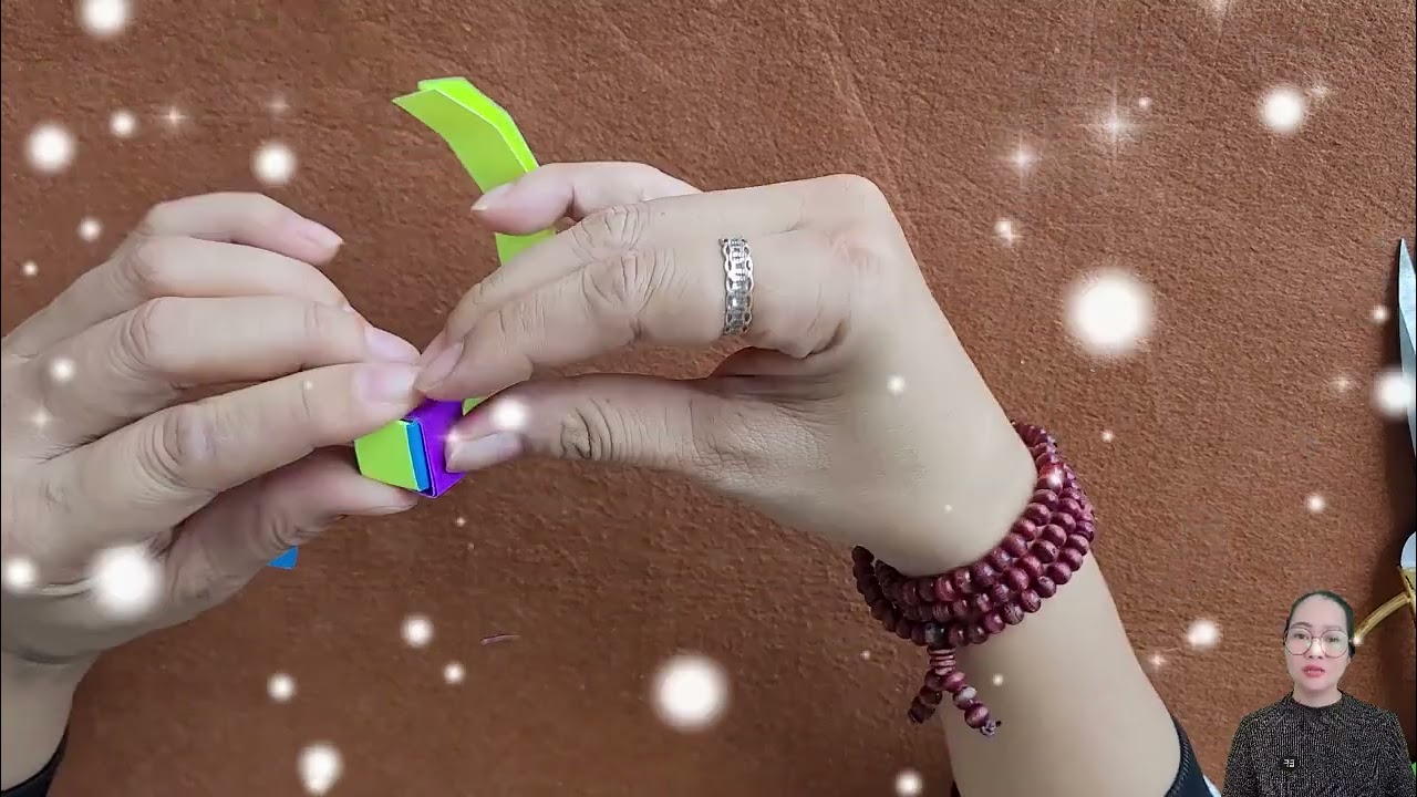 Gấp Trò Chơi Ma Thuật Bằng Giấy 3 Màu Siêu Dễ