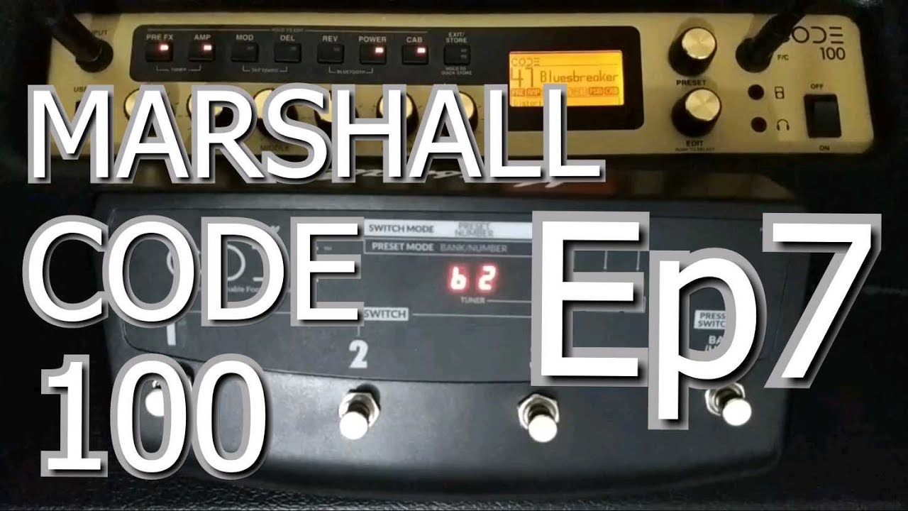 Marshall Code - footswitch - afinador no pedal - Episódio 7