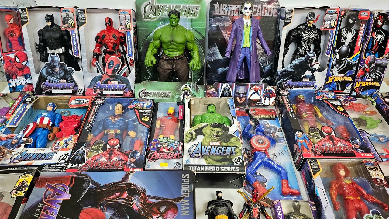 HULK vs SPIDERMAN vs IRONMAN AVENGERS CAPTAIN AMERICA,JOKER CARTOON BATMAN VENOM AVENGERS ASSEMBLE