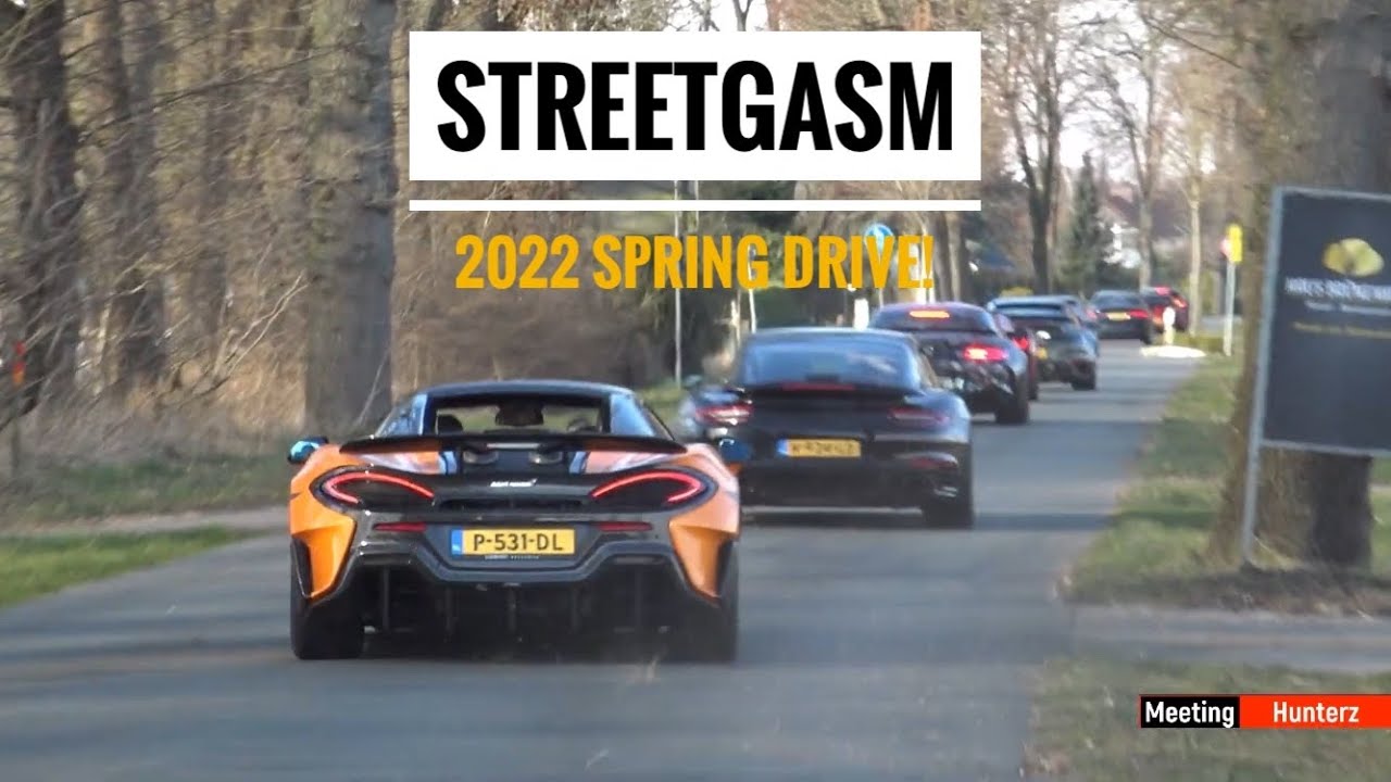 Supercars accelerating | streetgasm spring drive 2022 | 458, C63, M4, gintani SVJ, 600 LT & More!