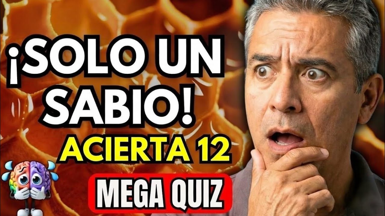¡Solo un Sabio! Mega Quiz - Acierta 12 y Demuestra Tu Inteligencia 🧠