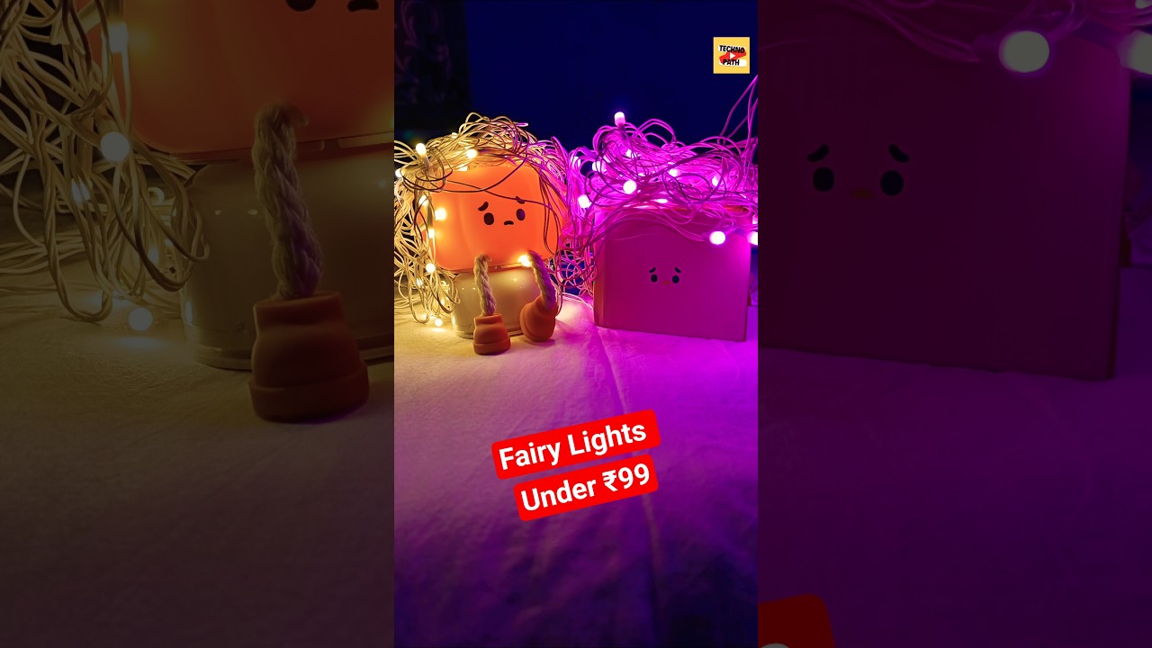 ✨ Warm White & Pink LED String Light Review 💡 | Best Fairy Lights for Diwali | #fairylight #shorts