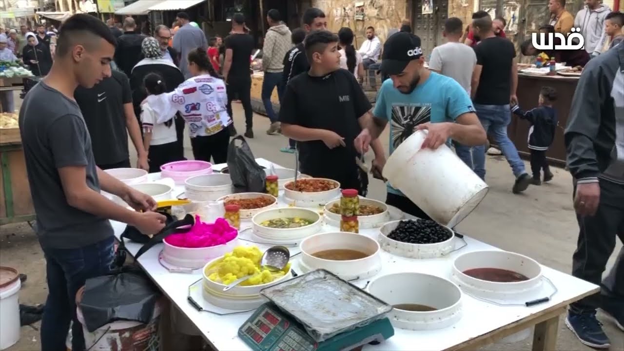 الأجواء الرمضانية داخل مخيم بلاطة في نابلس