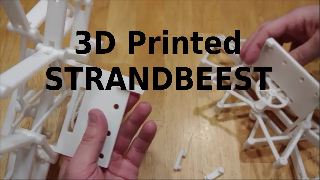 Сборка модели Strandbeest, напечатанной на 3D-принтере.
