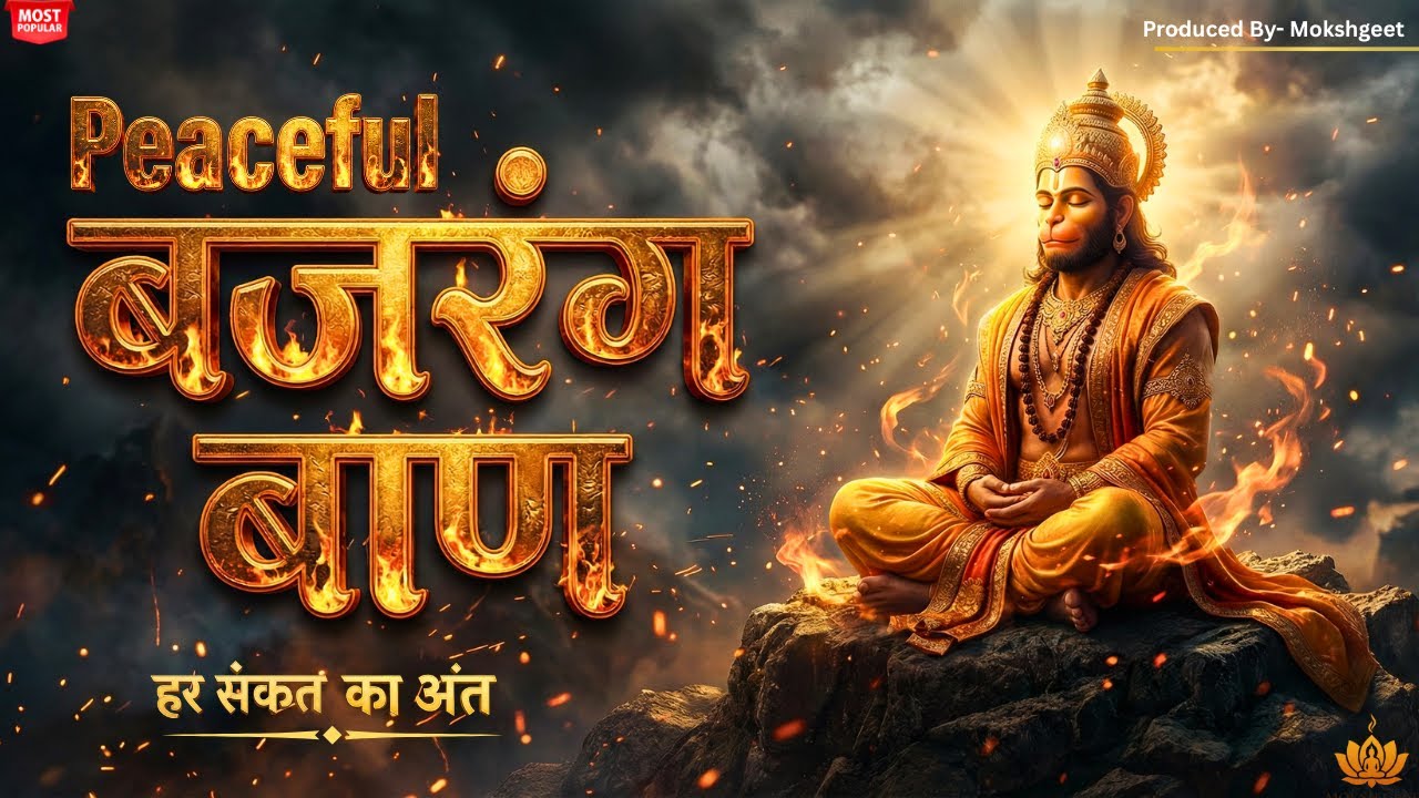 Peaceful Bajrang Baan 7X | Most Powerful Hanuman Chant | नकारात्मक ऊर्जा नष्ट | जय श्री हनुमान 🙏