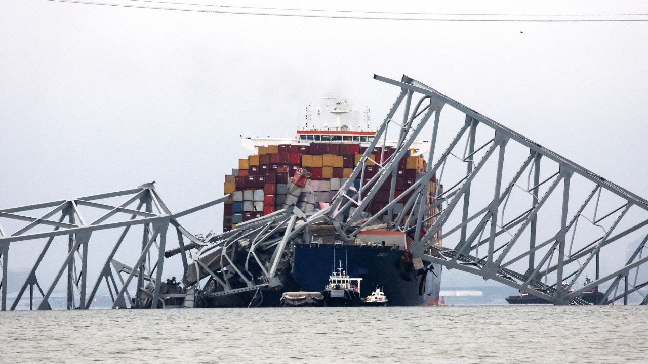Puente colapsa en Baltimore tras ser embestido por un barco