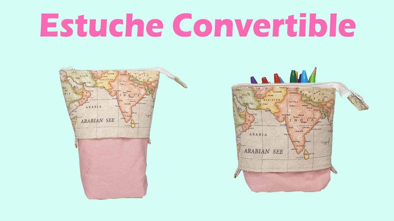 DIY Cómo hacer un ESTUCHE Convertible fácil para la Vuelta al Cole.