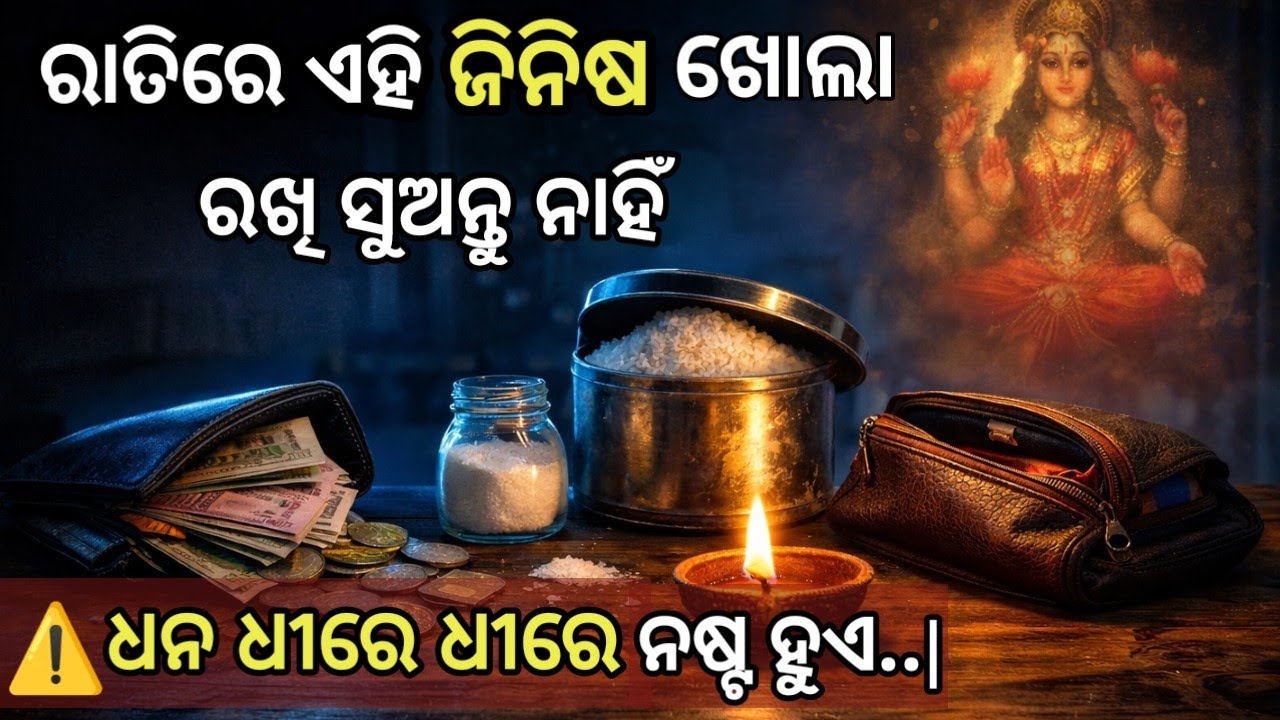 ରାତିରେ ଏହି ଜିନିଷ ଖୋଲା ରଖି ସୁଅନ୍ତୁ ନାହିଁ 😱 ଧନ ଧୀରେ ଧୀରେ ନଷ୍ଟ ହୁଏ ||Vastu Tips Odia||90%ଲୋକ ଜାଣନ୍ତିନି.