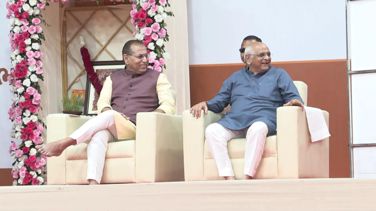 CM attends Shrimad Bhagwat Gyanyagna organized by Vishv Umiya Dham at Ghuma, Ahmedabad