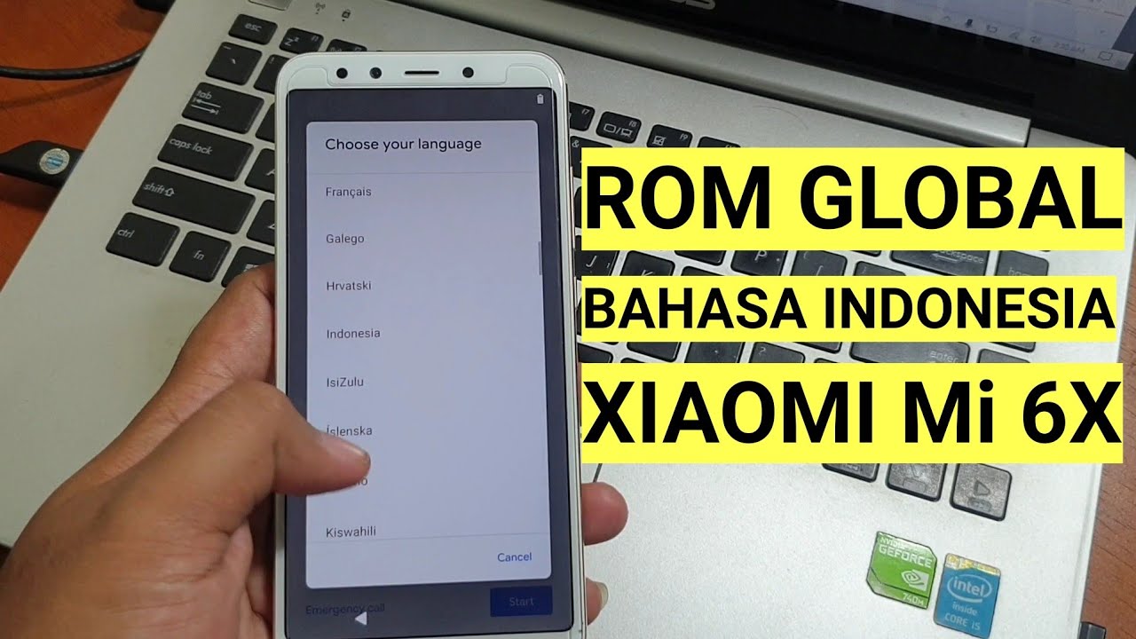 Rom Global Mi 6X Support Bahasa indonesia, Tapi bukan Miui