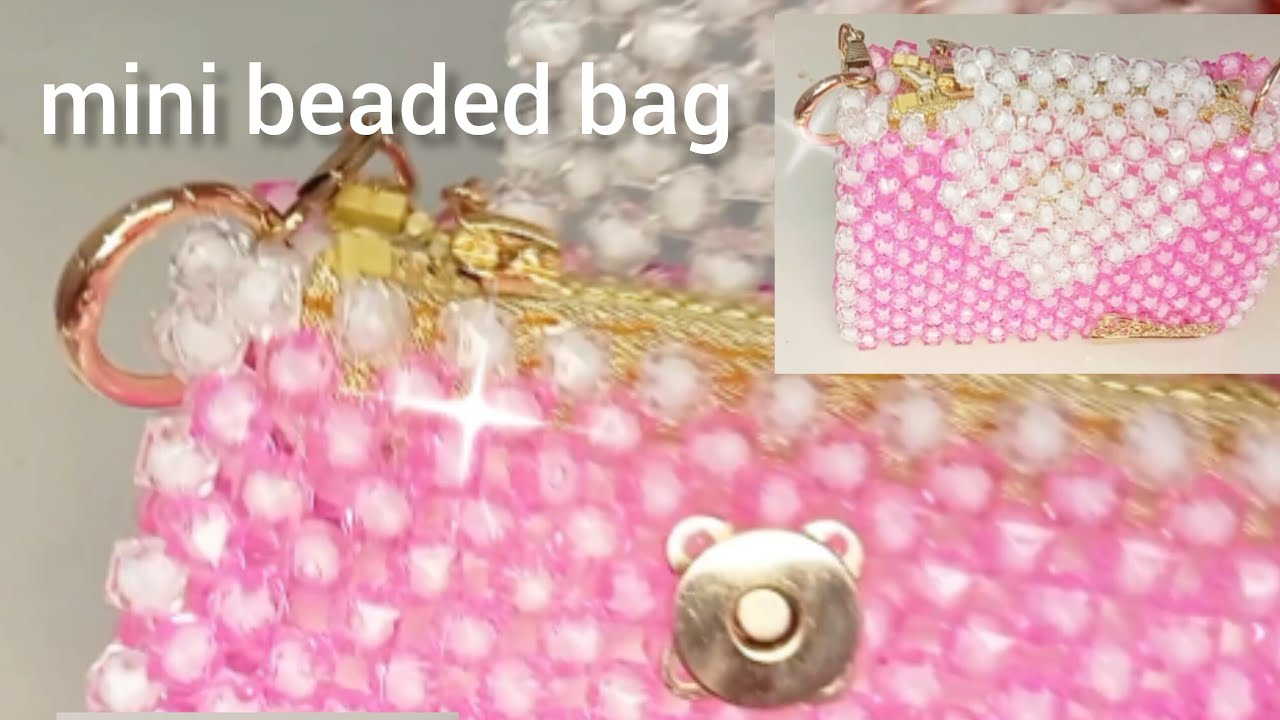 Making a Mini Beaded Bag | Handmade Beadwork Tutorial | Aesthetic Crafting Video