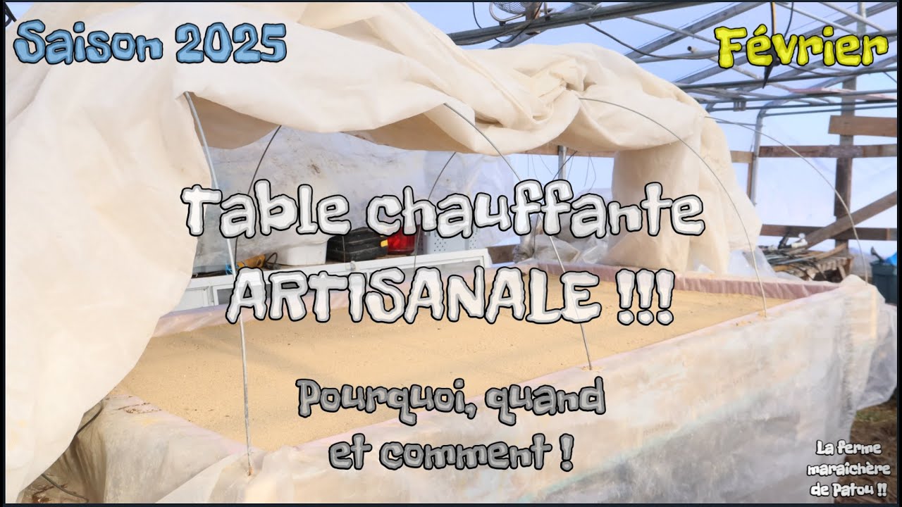 Québec | PROJET 2025 | Table chauffante | Une table à germination efficace et pratique!