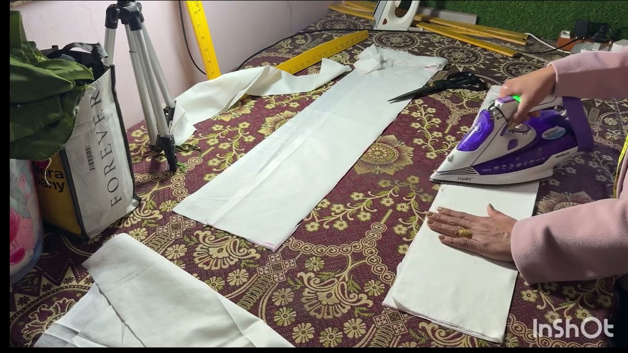 कढ़ाई वाली सलवार की कटिंग कैसे करें। How to cut embroidery simple salvar......