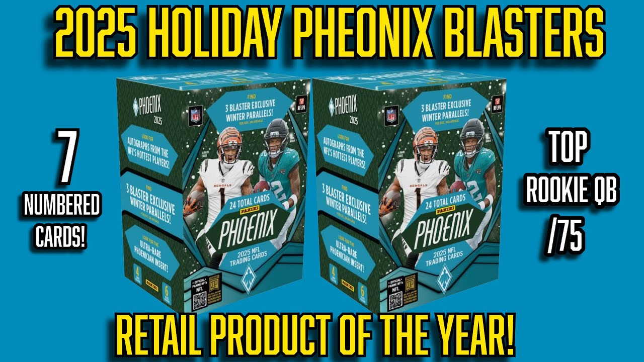 RETAIL PRODUCT OF THE YEAR! 7-#CARDS: 2025 PHOENIX HOLIDAY BLASTERS #packopening#footballcards #nfl