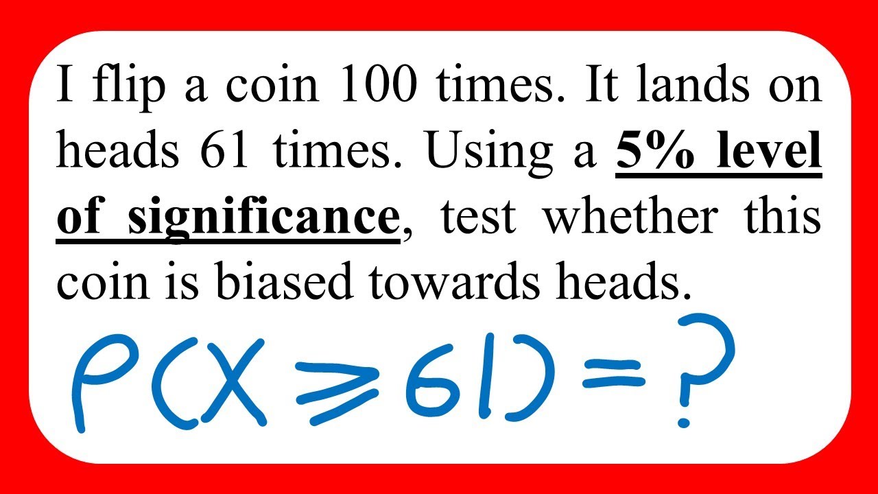 Hypothesis Testing Isn't That Bad! - Statistics Edexcel A Level and AS Maths