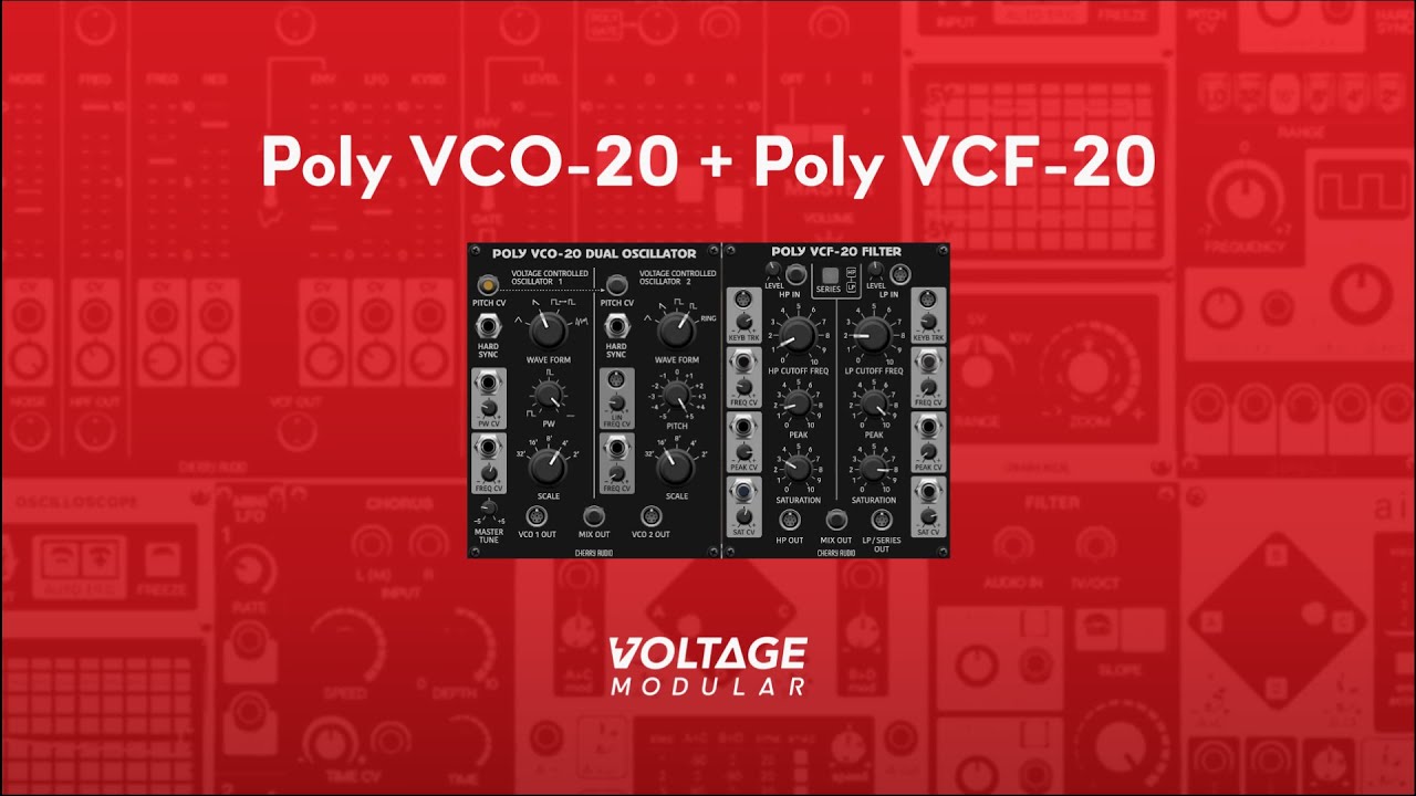 Voltage Modular | Poly VCO-20 + Poly VCF-20