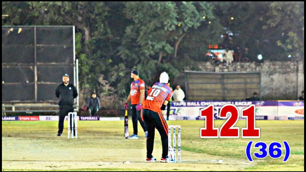 FAHAD MC VS USAMA ALI SIALKOT 121 RUNS NEED 36 BALLS ONE OF THE BEST MATCH IN PAKISTAN TAPE BALL 💯🏏