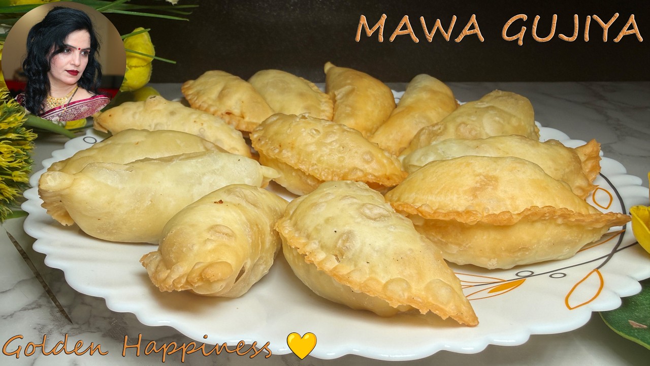 मावा गुजिया घर के खोये से बनाये | Mawa Gujiya Recipe | Khoya Karanji Recipe | Gujiya