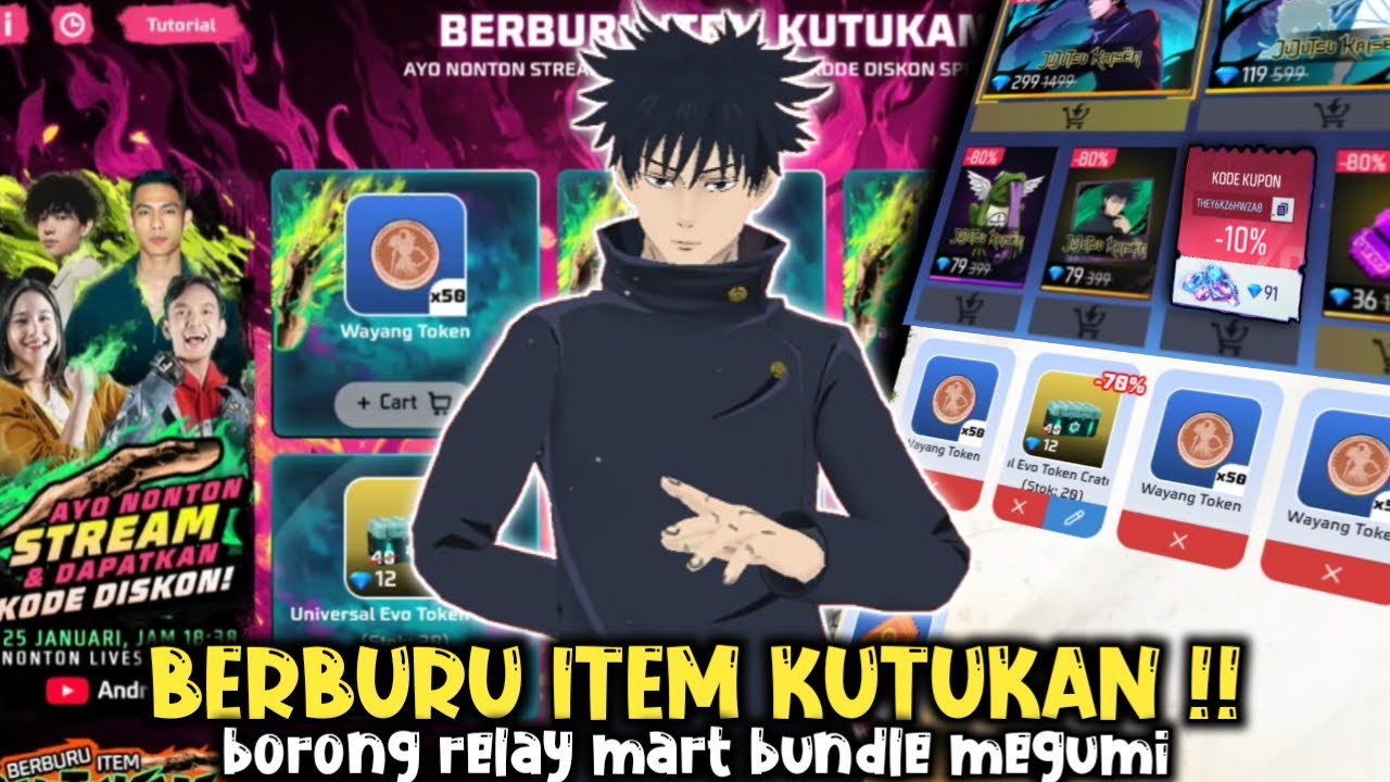 Berburu item kutukan!! Borong relay mart bundle megumi