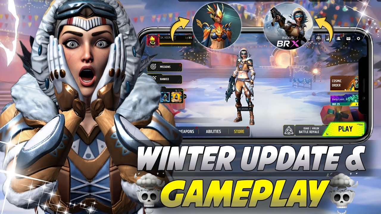 WINTER UPDATE & GAMEPLAY | INDUS NAME CHANGE | INDUS BRX | INDUS BATTLE ROYALE EXTRACTION 