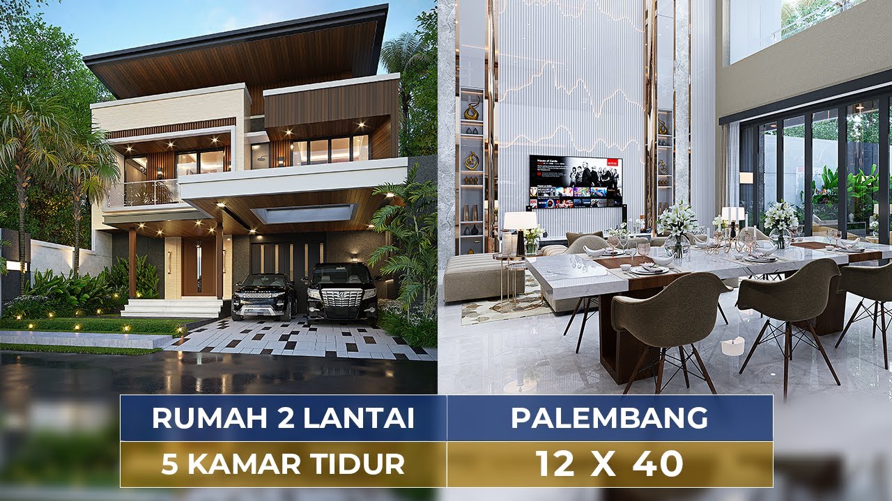 RUMAH RASA VILLA,SEPERTI LIBURAN SETIAP HARI! HUNIAN DENGAN SWIMMING POOL DI PALEMBANG!-JASA DESAIN