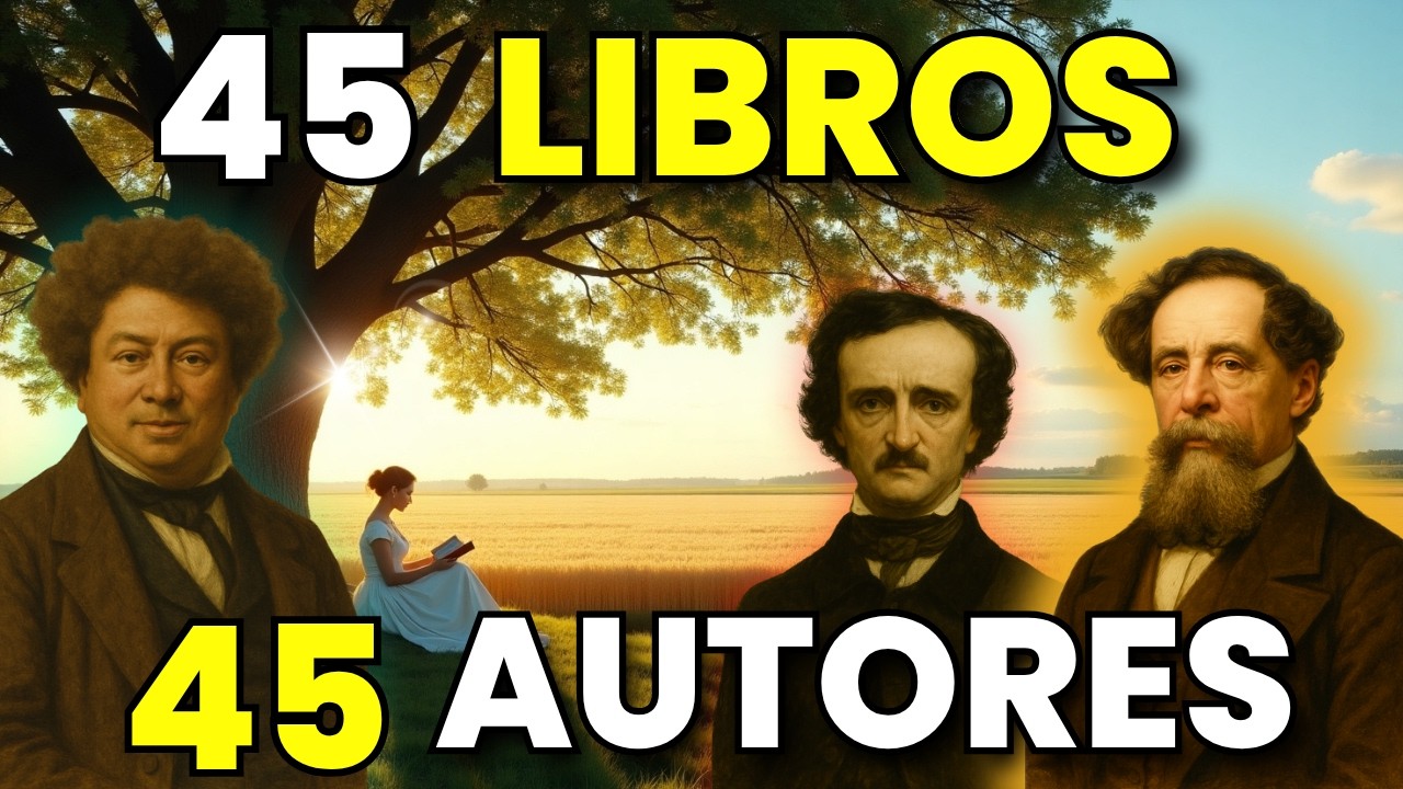 📚 45 LIBROS 45 AUTORES - ¿Cuánto Sabes de LITERATURA? ✅