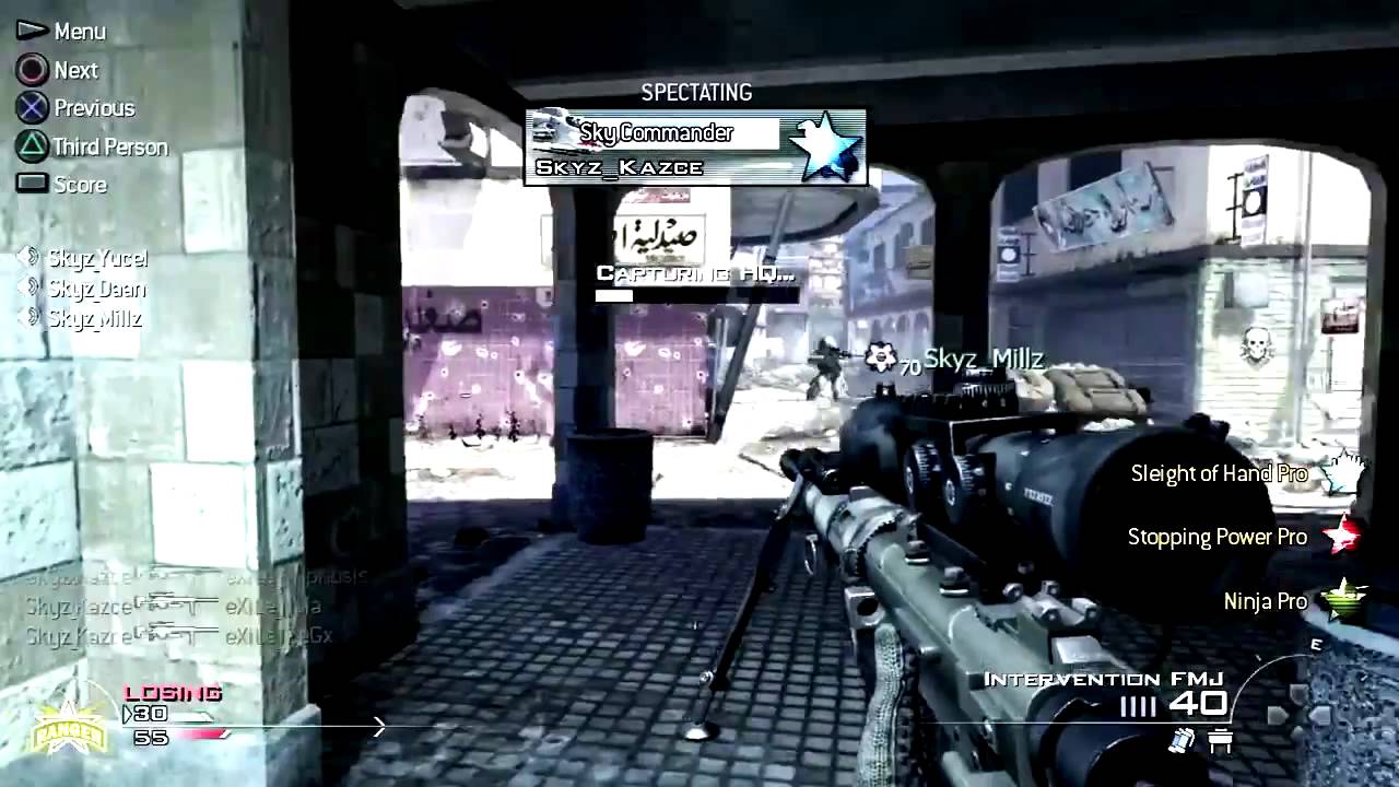 Skyz Vs eXiLe 250 - 0 | MW2